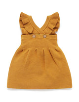 Purebaby Knitted Pinafore - Golden Melange