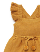Purebaby Knitted Pinafore - Golden Melange