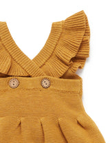 Purebaby Knitted Pinafore - Golden Melange