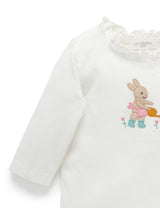 Purebaby Planting Bunny Tee med Ruffle Leggings