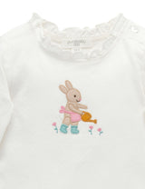 Purebaby Planting Bunny Tee med Ruffle Leggings