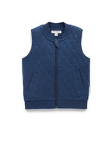 Purebaby Quilted Vest - Captain Melange