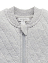 Purebaby Quilted Vest - Grey Melange