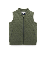 Purebaby Quilted Vest - Kale Melange