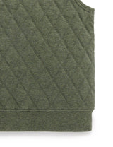 Purebaby Quilted Vest - Kale Melange