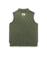 Purebaby Quilted Vest - Kale Melange