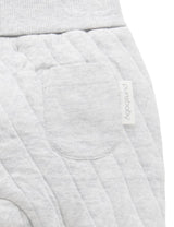 Purebaby Quilted Pant - Pale Grey Melange