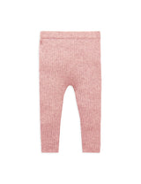 Purebaby Rib Knit Legging - Crab Apple Melange