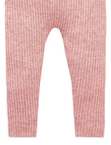 Purebaby Rib Knit Legging - Crab Apple Melange