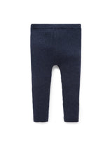 Purebaby Rib Knit Legging - Winter Navy Melange