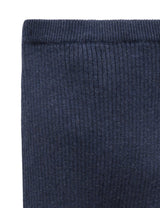 Purebaby Rib Knit Legging - Winter Navy Melange