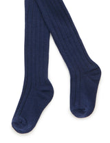 Purebaby Rib Tights - Navy