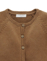 Purebaby Ruffle Cardigan - Maple Melange