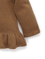 Purebaby Ruffle Cardigan - Maple Melange