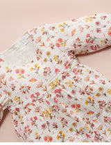 Purebaby Ruffle Dress - Winter Flower Print