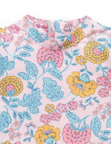 Purebaby S/Slv Rashie Flutter Set - Sweet Marigold Print