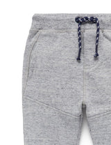 Purebaby Slouchy Track Pants - Grey Melange Fleck
