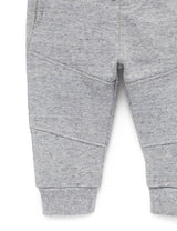 Purebaby Slouchy Track Pants - Grey Melange Fleck