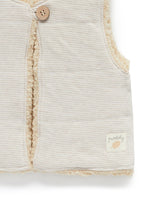 Purebaby Cosy Reversible Vest - Camel