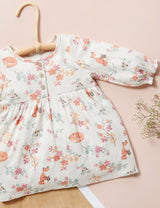 Purebaby Village Dress - Resting Fox Print