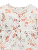 Purebaby Village Dress - Resting Fox Print