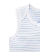 Purebaby 2 Pack Single Bodysuit - Blue