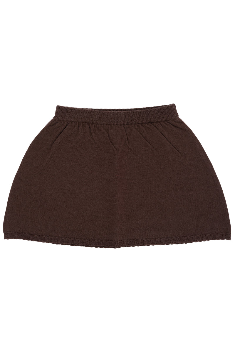 SPEKTAKEL Classic Merino Skirt - Brown