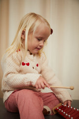 CHECK PANT WITH ELASTIC AT THE WAIST - Red Check Combi