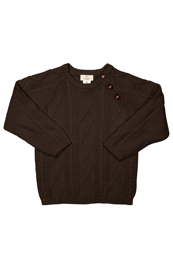 Knitted Jumper - Dark Brown
