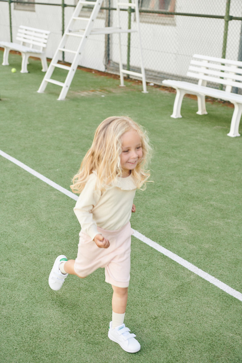 Knitted Margueritte Blouse - Cream