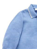 Button Neck Jumper - Frost Melange