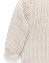 Henley Neck Jumper - Wheat