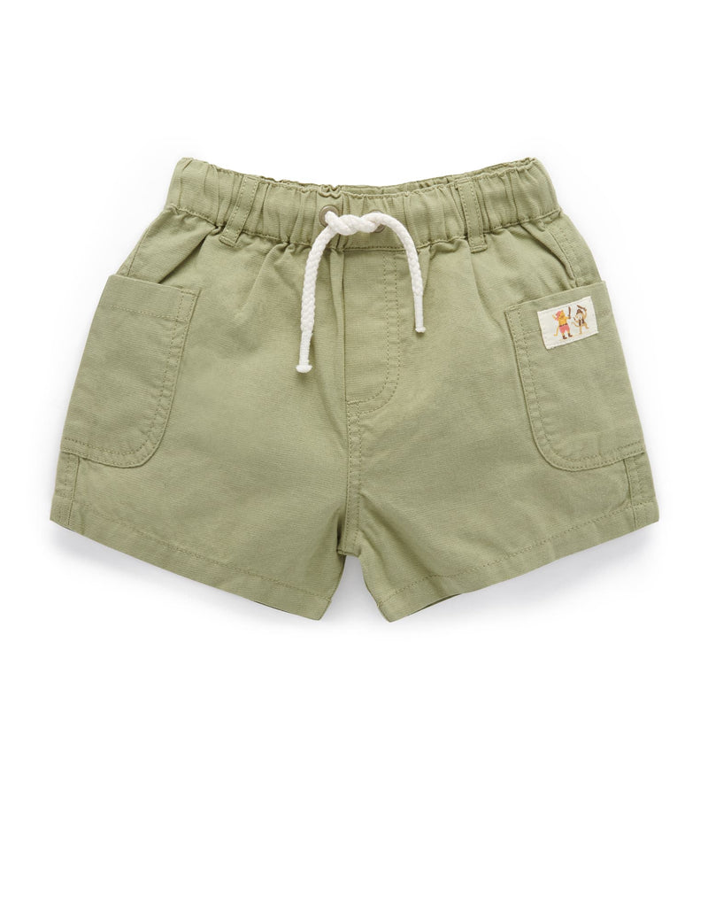 Linen Blend Short - Jungle