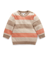 Forest Striped Jumper - Cinnamon Stripe