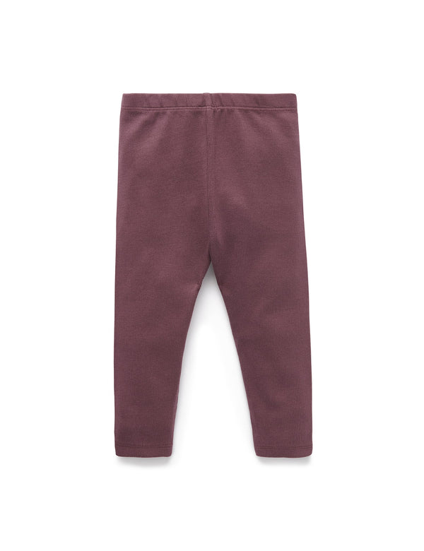 Thick Rib Leggings - Raisin