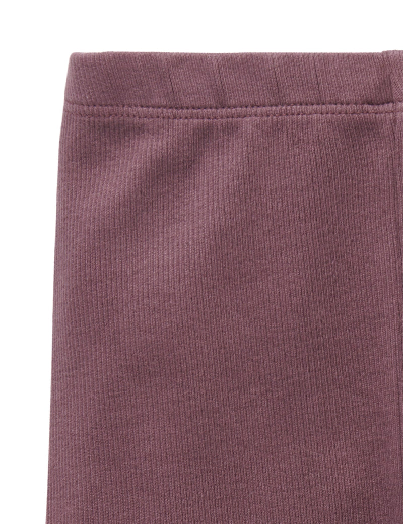 Thick Rib Leggings - Raisin