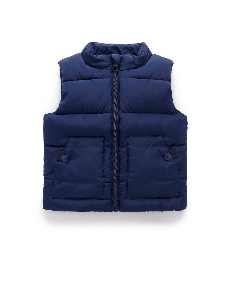 Shower Proff Padded Vest - Winter navy