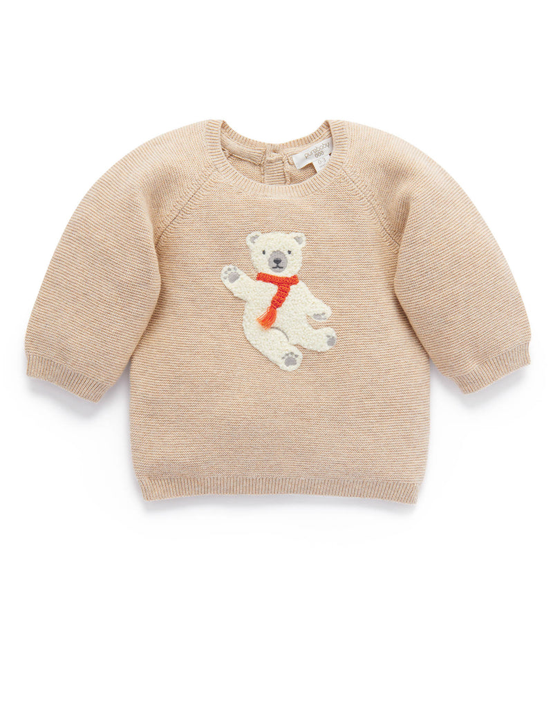 Arctic Friend Jumper - Camel Melange