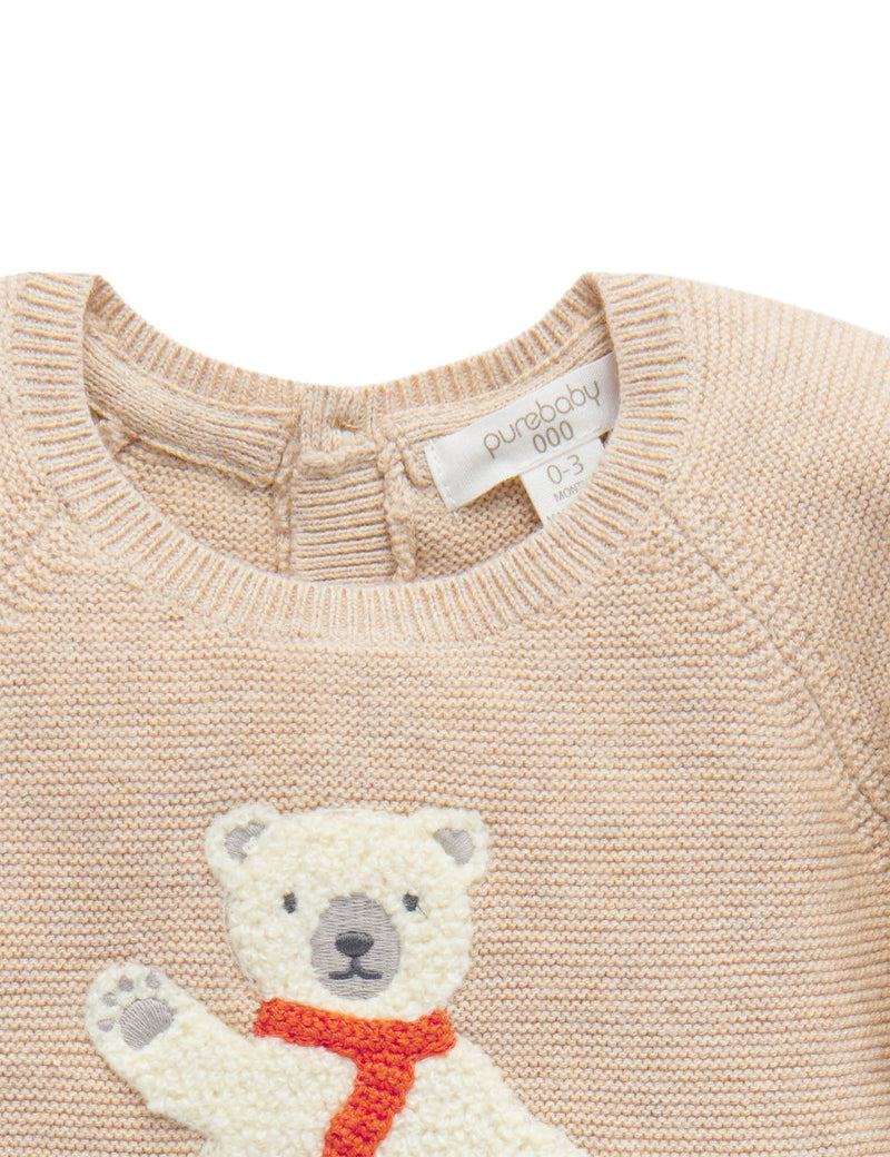 Arctic Friend Jumper - Camel Melange