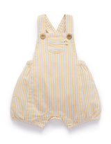 Linen Blend Overall - Bamboo Stripe