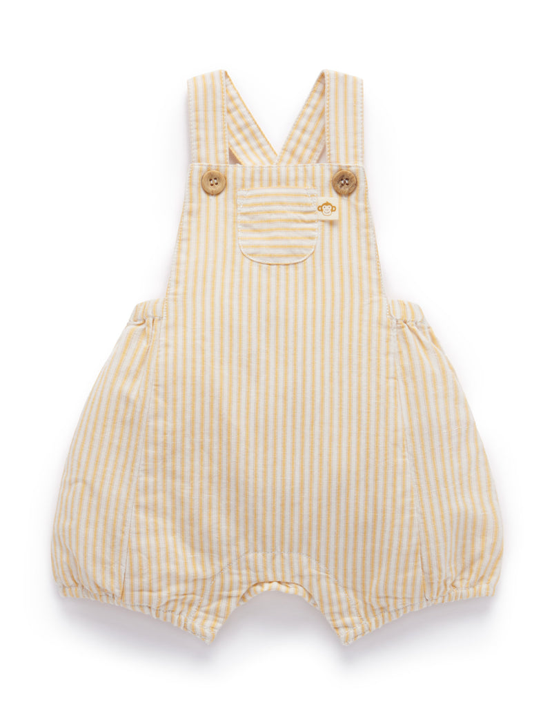 Linen Blend Overall - Bamboo Stripe