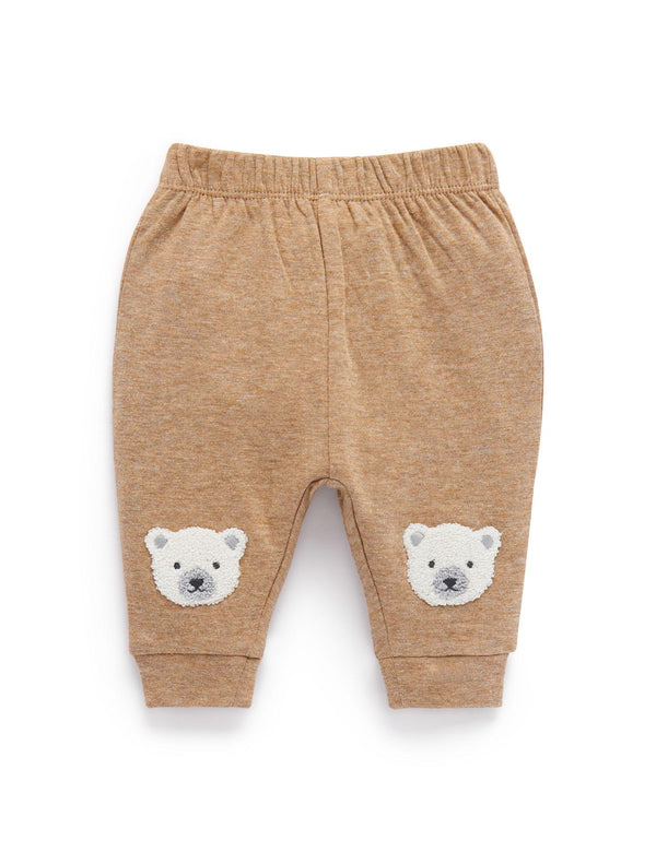 Animal Knee Patch Legging - Cinnamon Melange