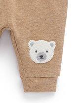 Animal Knee Patch Legging - Cinnamon Melange