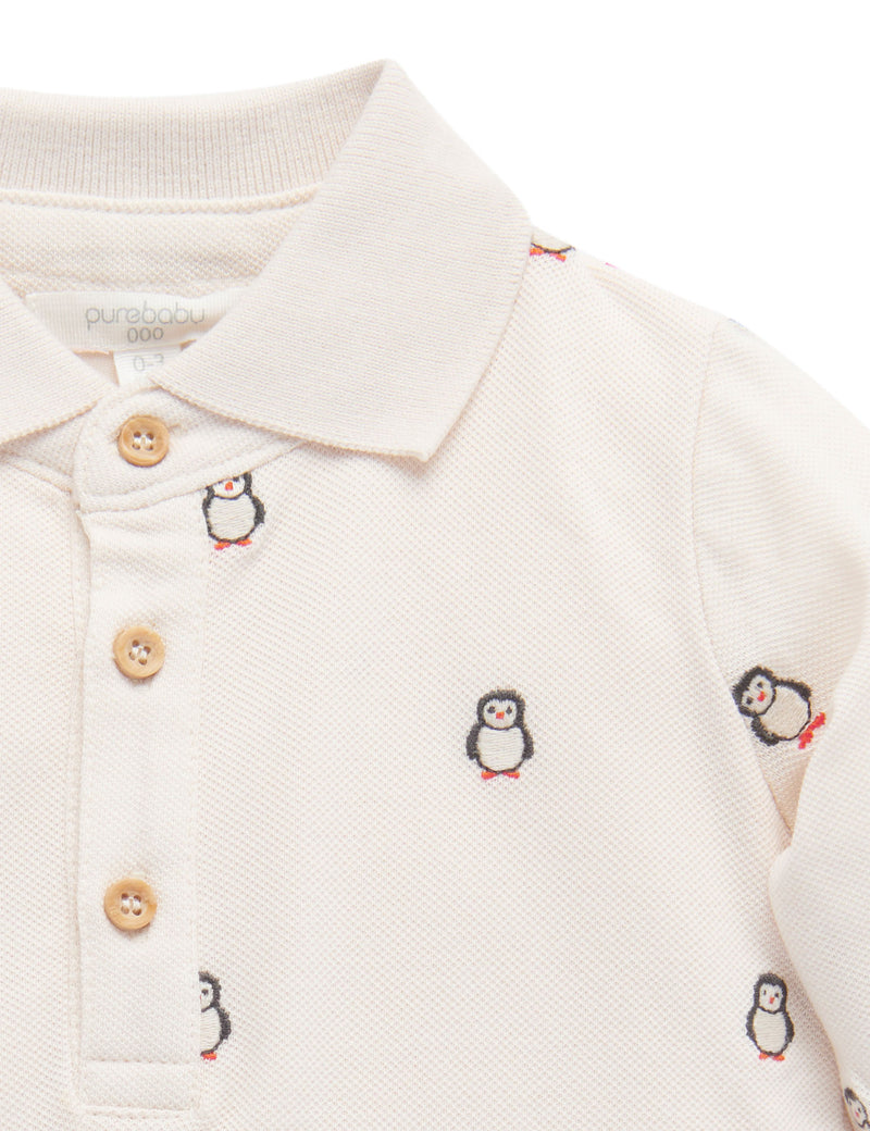 Embroidered Polo - Penguin Broderi