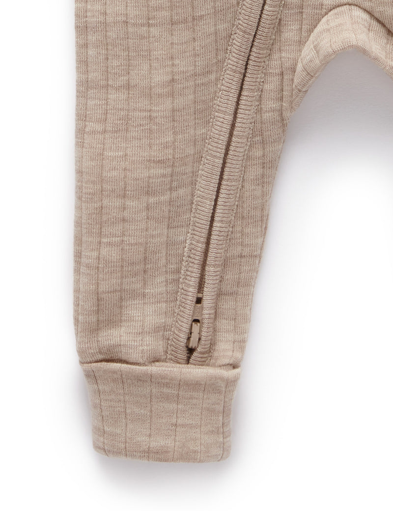 Autralien Merino Growsuit - Camel Melange