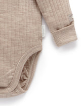 Australien Merino Bodysuit - Camel Melange