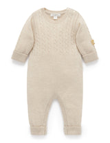 Cashmere Growsuit - Camel Melange