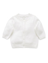 Purebaby Basic Cardigan - White