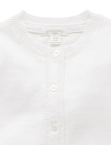 Purebaby Basic Cardigan - White