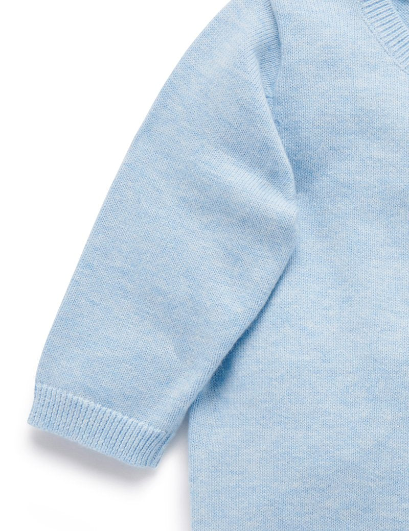 Purebaby Basic Cardigan - Blue